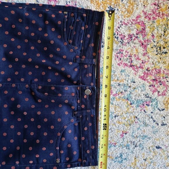 PILCRO and the Letterpress Coral Polka Dot Skirt Size 28 - Picture 7 of 10